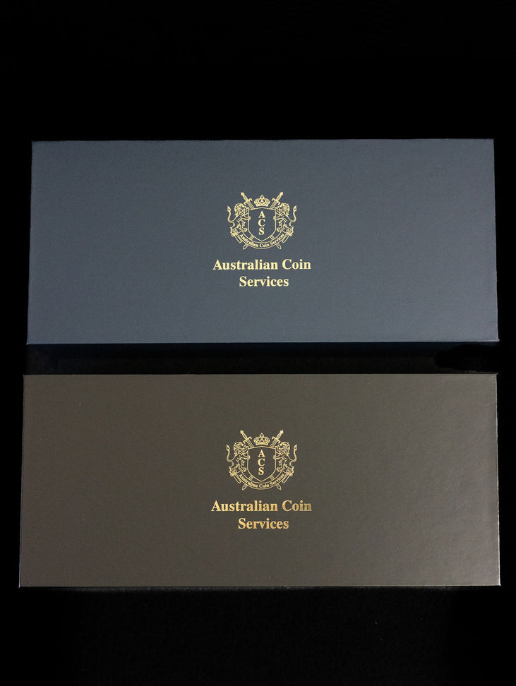 Year Set Boxes in Black and Navy Blue 