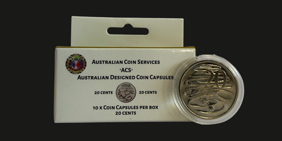 Australian Coin Services 20c coin capsules 
