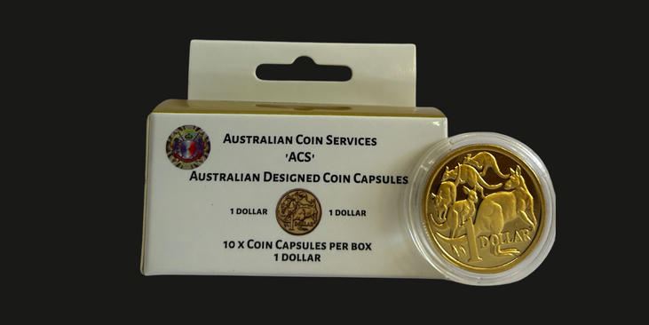ACS Australian designed coin capsules 