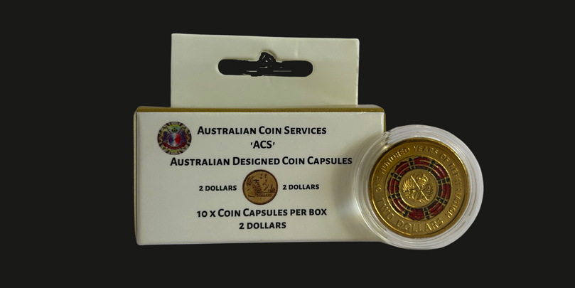 2 dollar coin capsule per box